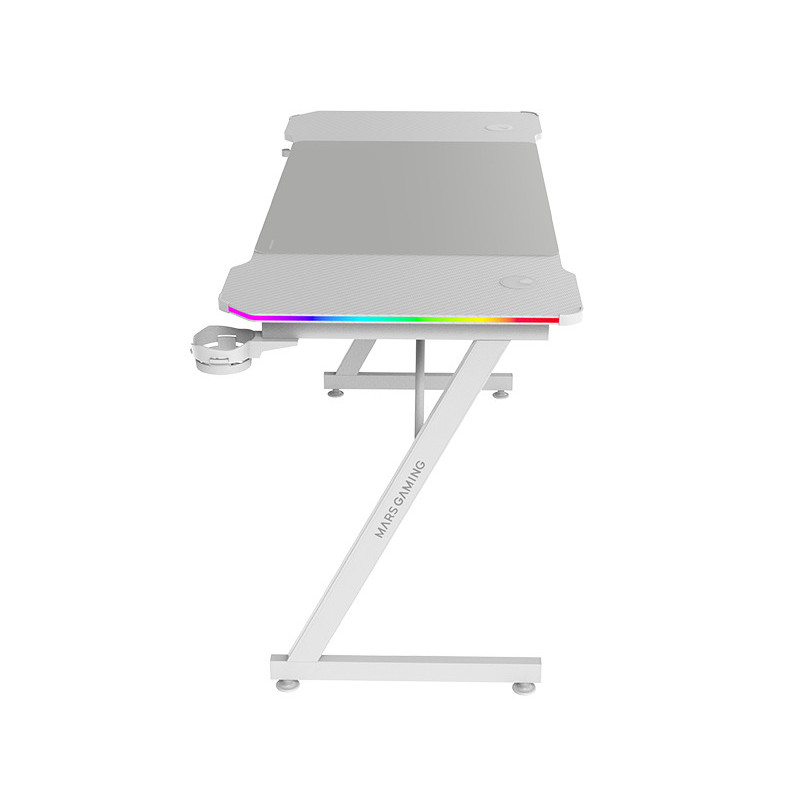 Mars Gaming MGDX140RGBW computer desk White