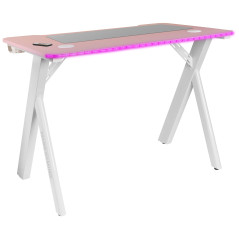 Mars Gaming MGD100RGBP computer desk Pink