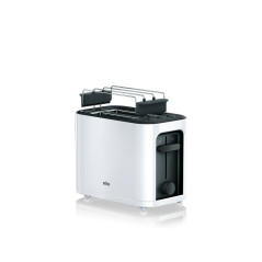 Braun HT3000WH tostapane 2 fetta e 1000 W Nero, Bianco