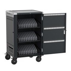 Ewent EW1701 portable device management cart cabinet Portable device management cabinet Black, Gray