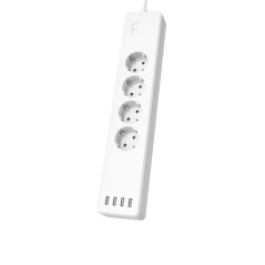 Hama 00176574 prolunghe e multiple 1 m 4 presa(e) AC Interno Bianco