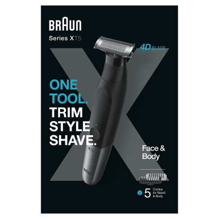 Braun XT5100 Battery 0.197" (5 mm) Wet & Dry Black, Gray