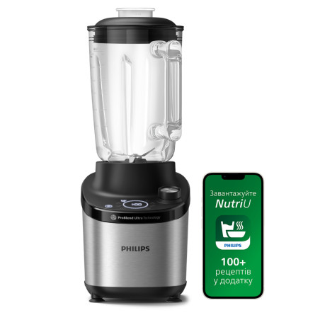 Philips 7000 series HR3760/00 blender Tabletop blender 1500 W Black, Metallic