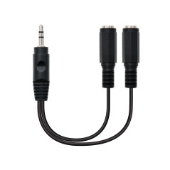 Nanocable 10.24.1200 audio cable 5.91" (0.15 m) 2 x 3.5mm 3.5mm Black