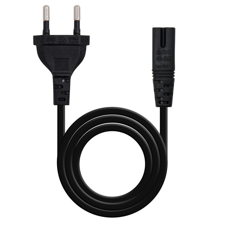 Cable alimentacion tipo philip nanocable 1.5m negro cee7 - 16 - m - c7 - h Cable alimentacion tipo philip nanocable 1.5m negro cee7 - 16 - m - c7 - h
