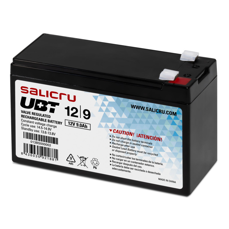 Salicru 013BS000002 UPS battery Sealed Lead Acid (VRLA) 12 V 9 Ah Salicru 013BS000002 UPS battery Sealed Lead Acid (VRLA) 12 V 9 Ah