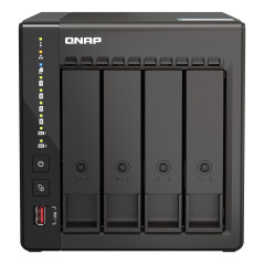 QNAP TS-453E NAS Tower Intel® Celeron® J6412 8 GB 32 TB HDD QNAP QTS Black