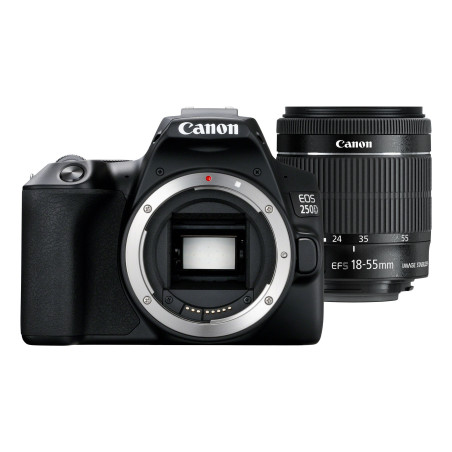 Canon EOS 250D+EF-S 18-55mm Kit fotocamere SLR 24,1 MP CMOS 6000 x 4000 Pixel Nero