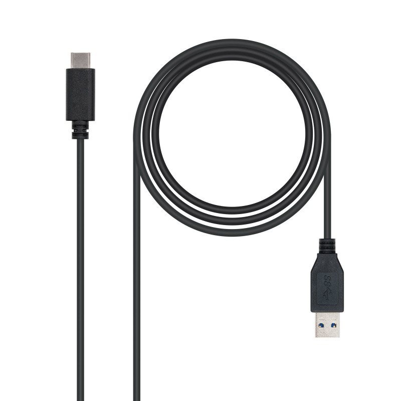 Cable nanocable conversor usb 3.1 gen2 a usb tipo c macho - macho negro 1m Cable nanocable conversor usb 3.1 gen2 a usb tipo c macho - macho negro 1m
