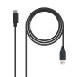 Cable nanocable conversor usb 3.1 gen2 a usb tipo c macho - macho negro 1m Cable nanocable conversor usb 3.1 gen2 a usb tipo c macho - macho negro 1m