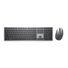 DELL KM7321W keyboard Mouse included Office RF Wireless + Bluetooth QWERTY Spanish Gray, Titanium