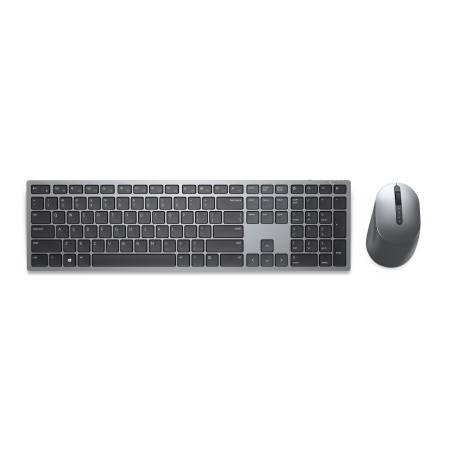 DELL KM7321W keyboard Mouse included Office RF Wireless + Bluetooth QWERTY Spanish Gray, Titanium