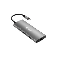 Equip 133490 laptop dock port replicator Wired USB 3.2 Gen 1 (3.1 Gen 1) Type-C Gray