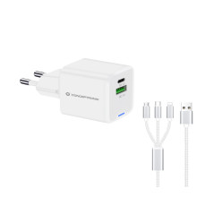 Conceptronic ALTHEA16W mobile device charger Universal White AC Fast charging Indoor