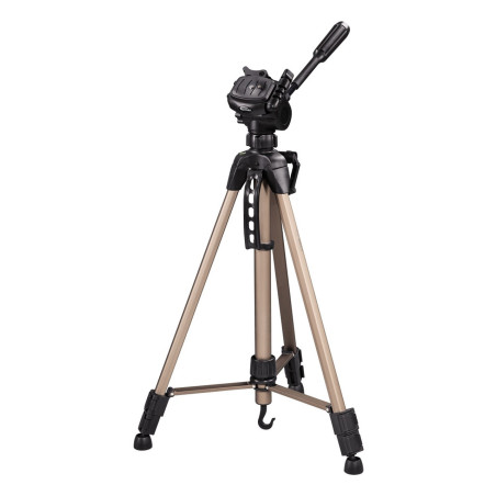 Hama Treppiedi "Star 61", argento (60 - 153 cm), testa 3D con sgancio rapido,gambe in 3 sezioni, borsa per trasporto