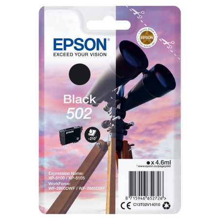 Epson 502 ink cartridge 1 pc(s) Original Standard Yield Black