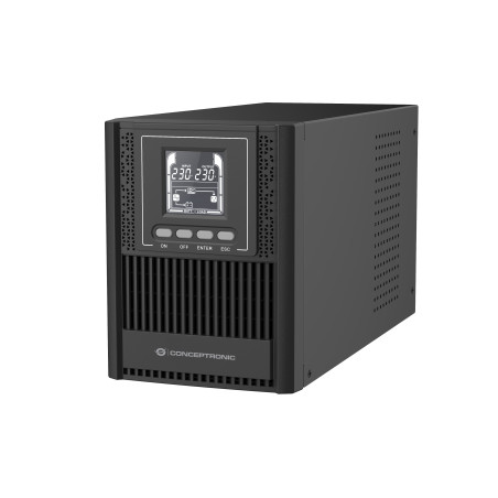 Conceptronic ZEUS52E1K uninterruptible power supply (UPS) Double-conversion (Online) 1 kVA 900 W 4 AC outlet(s)