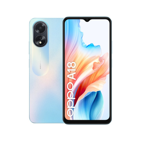 OPPO A18 6.56" Dual SIM Android 13 4G USB Type-C 4 GB 128 GB 5000 mAh Blue