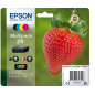 Epson Strawberry Multipack Fragole 4 colori Inchiostri Claria Home 29 Epson Strawberry Multipack Fragole 4 colori Inchiostri Claria Home 29