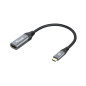 Equip 133492 video cable adapter 5.91" (0.15 m) USB Type-C HDMI Black, Gray