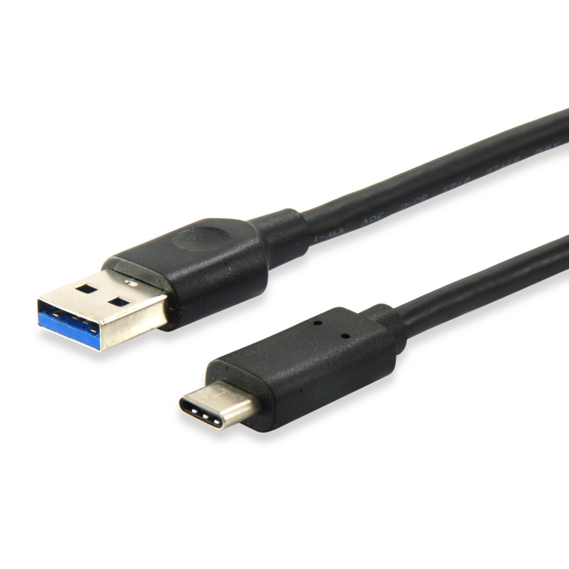 Equip 128345 Cavo USB 3.2 Gen 1 da C ad A, M/M, 0,5 m, 5Gbps, nero Equip 128345 Cavo USB 3.2 Gen 1 da C ad A, M/M, 0,5 m, 5Gbps, nero