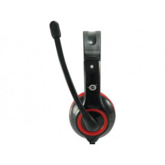 Conceptronic CCHATSTARU2R headphones headset Wired Head-band Calls Music USB Type-A Red