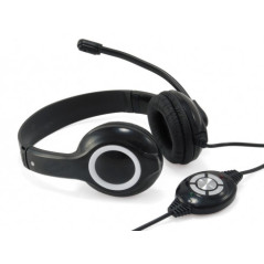 Conceptronic CCHATSTARU2B headphones headset Wired Head-band Calls Music USB Type-A Black, Red