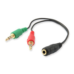 Equip 147942 audio splitter Black