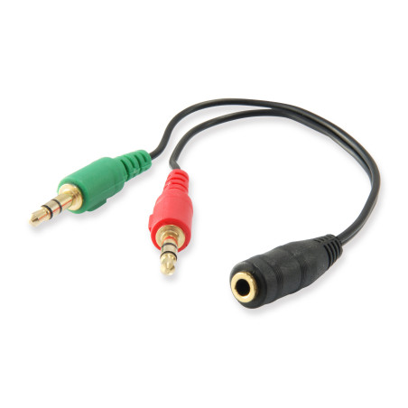 Equip 147942 audio splitter Black