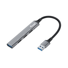 Equip 128960 interface hub USB 3.2 Gen 1 (3.1 Gen 1) Type-A 5000 Mbit s Black, Gray
