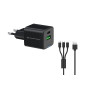 Conceptronic ALTHEA16B Caricabatterie per dispositivi mobili Universale Nero AC Ricarica rapida Interno Conceptronic ALTHEA16B Caricabatterie per dispositivi mobili Universale Nero AC Ricarica rapida Interno