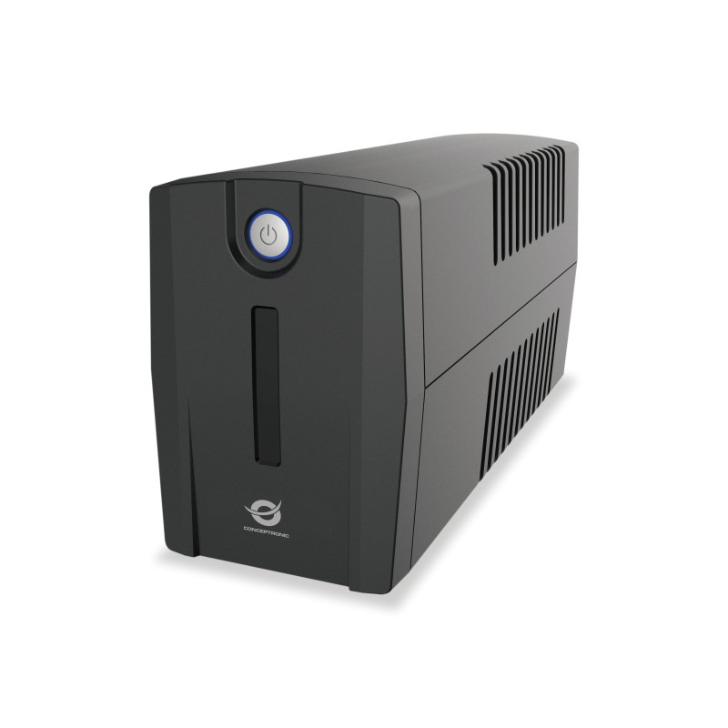 Conceptronic ZEUS01ES uninterruptible power supply (UPS) Line-Interactive 0.65 kVA 360 W 2 AC outlet(s) Conceptronic ZEUS01ES uninterruptible power supply (UPS) Line-Interactive 0.65 kVA 360 W 2 AC outlet(s)