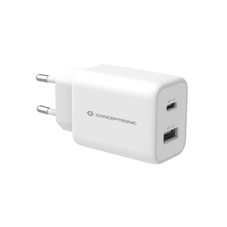 Conceptronic ALTHEA11W mobile device charger Universal White AC Fast charging Indoor