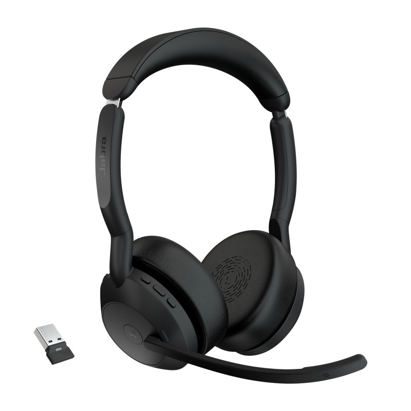 Jabra 25599-999-999 headphones/headset Wireless Head-band Office/Call center Bluetooth Charging stand Black