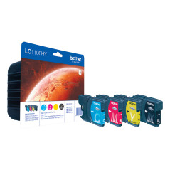 Brother LC1100HYVALBP ink cartridge 4 pc(s) Original Black, Cyan, Magenta, Yellow