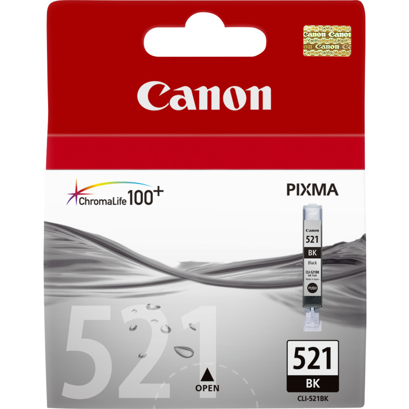 Canon Cartuccia d'inchiostro nero CLI-521BK Canon Cartuccia d'inchiostro nero CLI-521BK