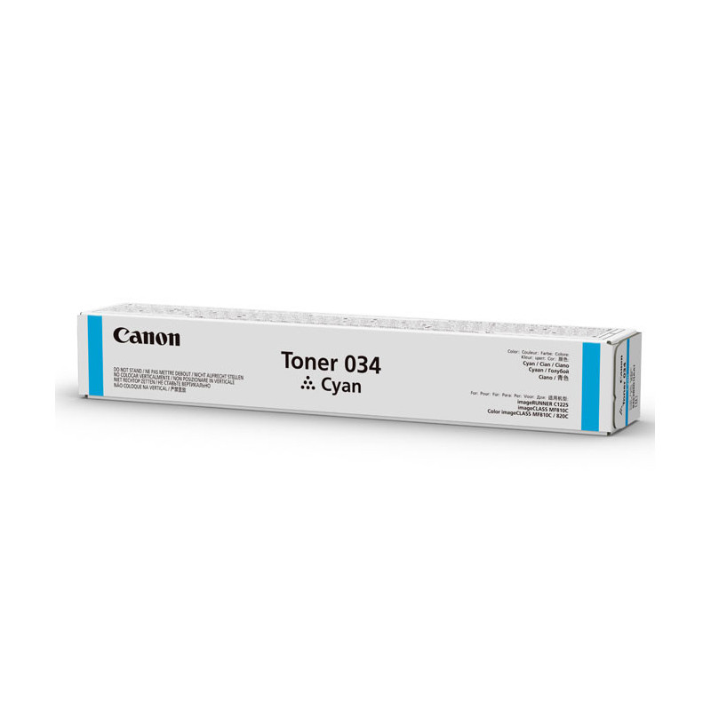 Canon 034 toner cartridge 1 pc(s) Original Cyan Canon 034 toner cartridge 1 pc(s) Original Cyan