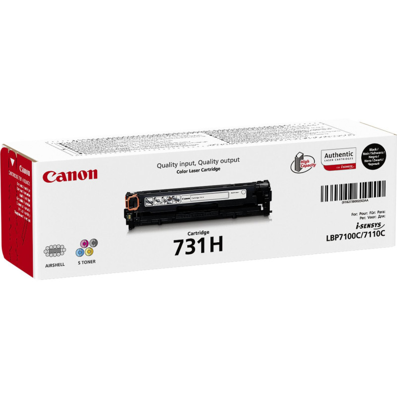 Canon 731H cartuccia toner 1 pz Originale Nero Canon 731H cartuccia toner 1 pz Originale Nero