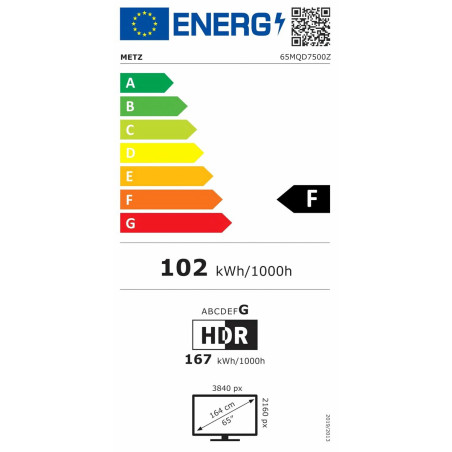 Smart TV Metz 65MQD7500Z 4K Ultra HD 65" QLED