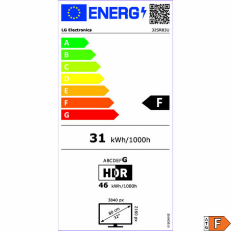 Monitoring LG 32SR83U-W.AEU 4K Ultra HD 32" 31.5" 60 Hz