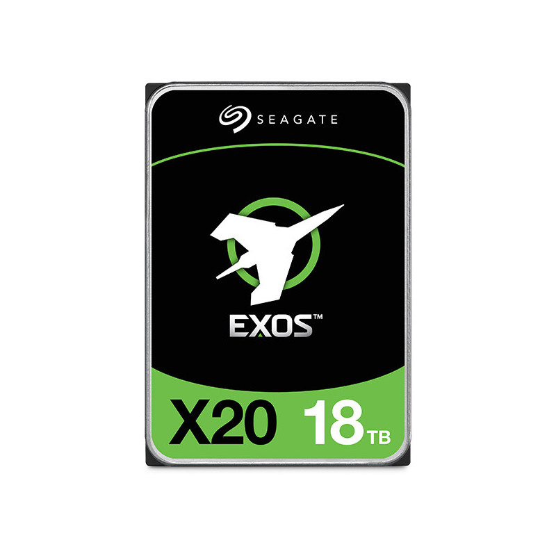 Seagate Enterprise Exos X20 internal hard drive 18 TB 7200 RPM 3.5" Serial ATA III Seagate Enterprise Exos X20 internal hard drive 18 TB 7200 RPM 3.5" Serial ATA III
