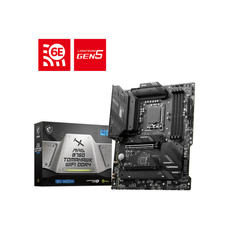 MSI MAG B760 TOMAHAWK WIFI DDR4 scheda madre Intel B760 LGA 1700 ATX MSI MAG B760 TOMAHAWK WIFI DDR4 scheda madre Intel B760 LGA 1700 ATX