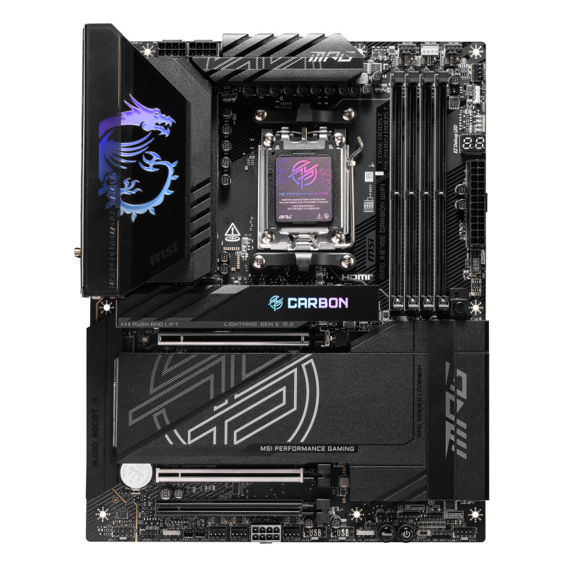 MSI MPG X870E CARBON WIFI scheda madre AMD X870E Socket AM5 ATX MSI MPG X870E CARBON WIFI scheda madre AMD X870E Socket AM5 ATX