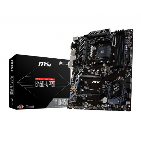 MSI B450-A-PRO AMD B450 Socket AM4 ATX