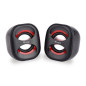 Altavoces 2.0 equip life mini 6w rms color negro y rojo jack 3.5 pulgadas alimetancion usb Altavoces 2.0 equip life mini 6w rms color negro y rojo jack 3.5 pulgadas alimetancion usb
