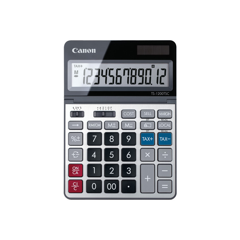 Canon TS-1200TSC calcolatrice Desktop Calcolatrice di base Metallico Canon TS-1200TSC calcolatrice Desktop Calcolatrice di base Metallico