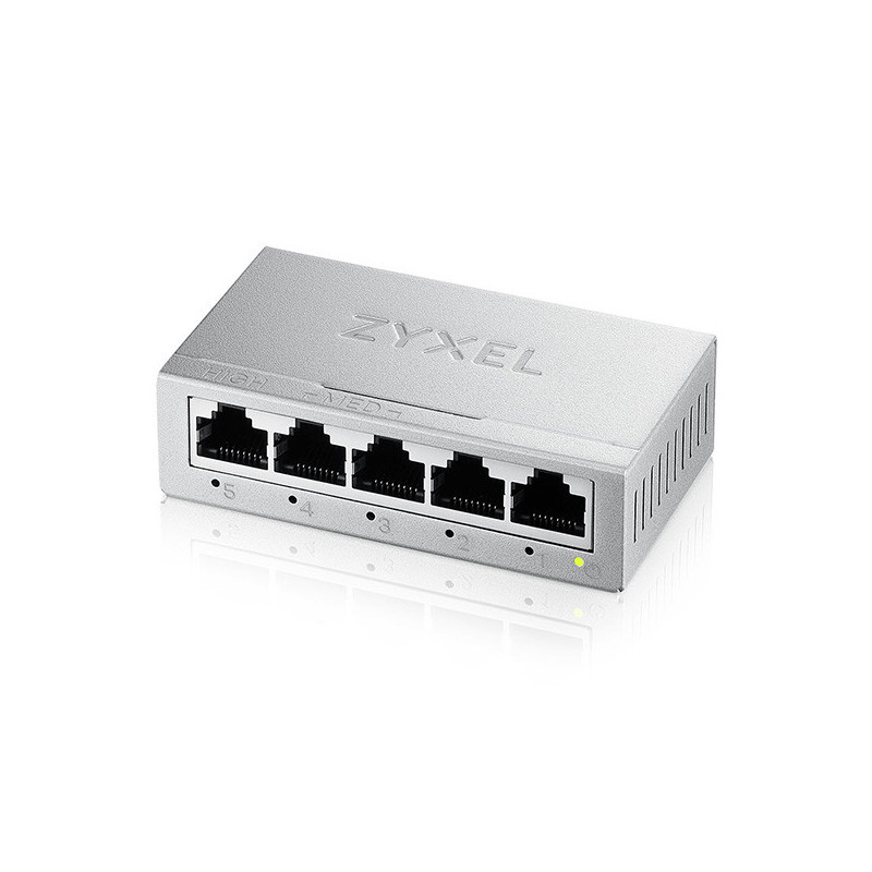 Zyxel GS-105BV5-EU0101F network switch Unmanaged L2 Gigabit Ethernet (10/100/1000) Zyxel GS-105BV5-EU0101F network switch Unmanaged L2 Gigabit Ethernet (10/100/1000)