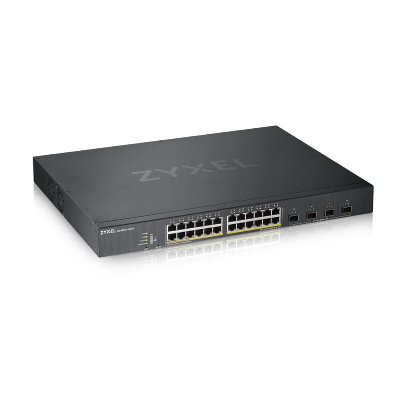 Zyxel XGS1930-28HP Gestito L3 Gigabit Ethernet (10/100/1000) Supporto Power over Ethernet (PoE) Nero Zyxel XGS1930-28HP Gestito L3 Gigabit Ethernet (10/100/1000) Supporto Power over Ethernet (PoE) Nero