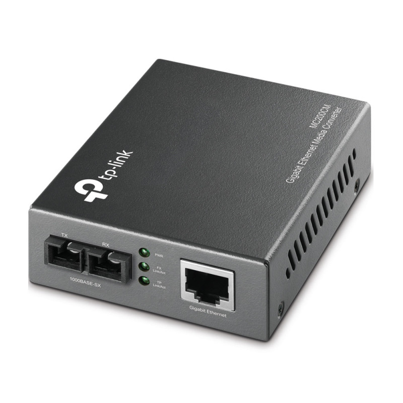 TP-Link MC200CM convertitore multimediale di rete 1000 Mbit/s 850 nm Modalità multipla Nero TP-Link MC200CM convertitore multimediale di rete 1000 Mbit/s 850 nm Modalità multipla Nero