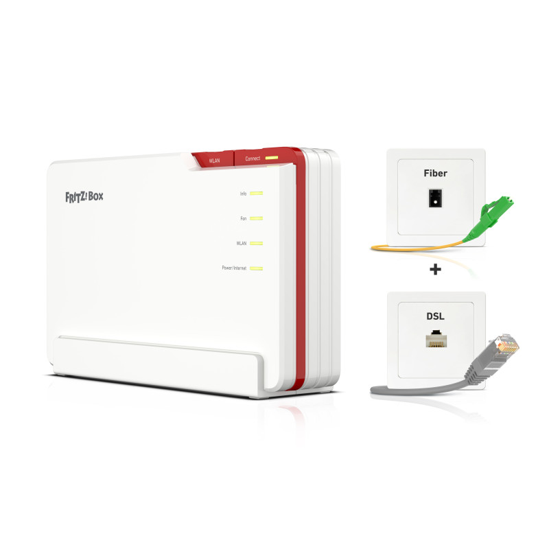 FRITZ!Box 5690 Pro International wireless router 2.5 Gigabit Ethernet Tri-band (2.4 GHz / 5 GHz / 6 GHz) White FRITZ!Box 5690 Pro International wireless router 2.5 Gigabit Ethernet Tri-band (2.4 GHz / 5 GHz / 6 GHz) White